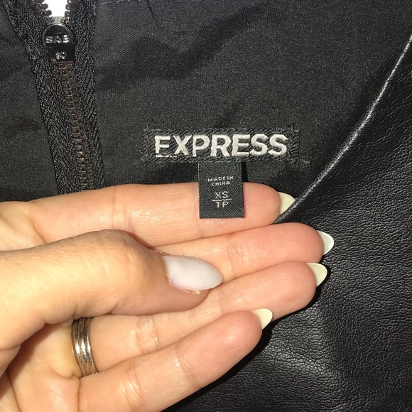 Express Leather Shirt Like New - Picture 4 of 7